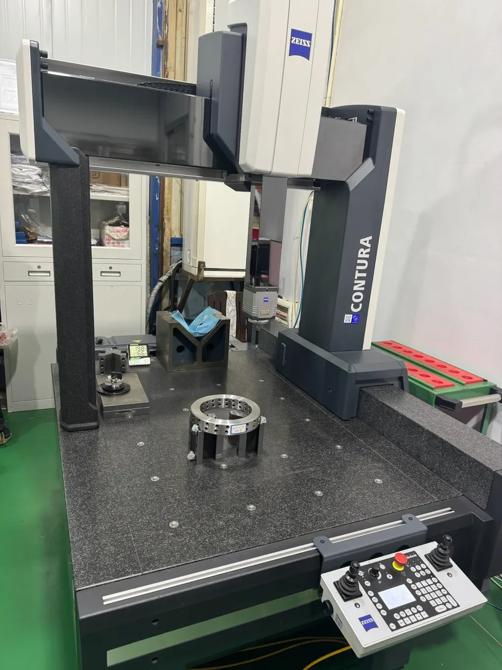 Coordinate measuring machine at a manufacturing partner facility